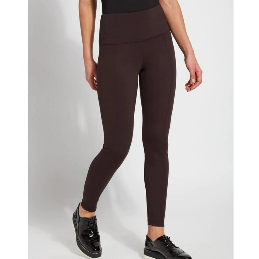 Lysse Signature Center Seam Leggings L Double Espresso Brown